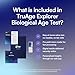 TruMe Labs Biological Age at-Home Test Kit (Saliva) – Biological Age Estimate + Peer Percentile Comparison, 10-Page Action Plan, Results in 1–2 Weeks.