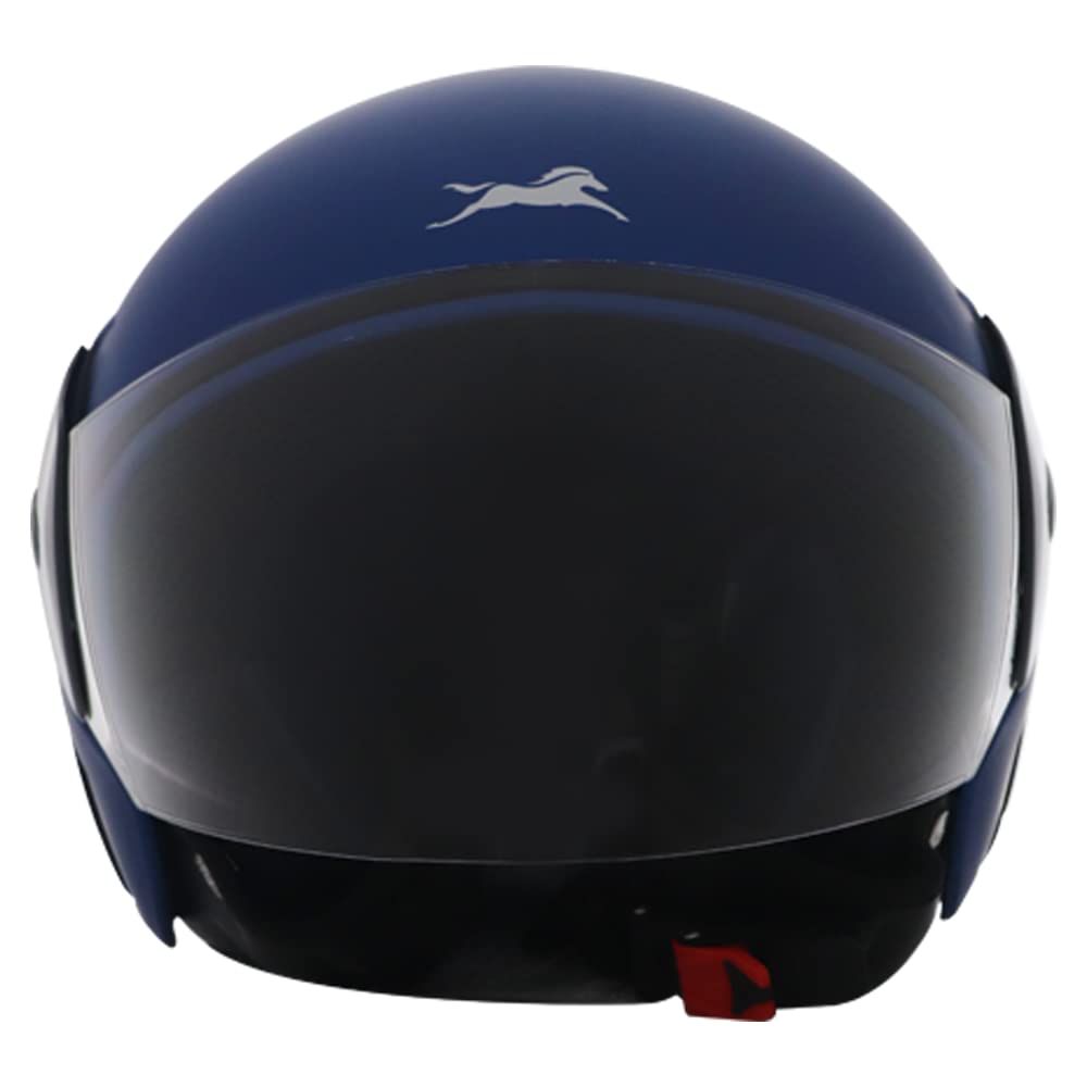 TVS Half Face Helmet for Men and Women, Matt Blue, Size L, ISI and DOT Certified-image-17