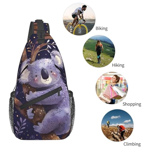 Bolso bandolera Koala Leaves para mujer y hombre miniatura 6