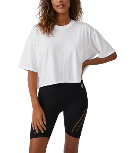 Free People Women's Inspire Tee, White, M