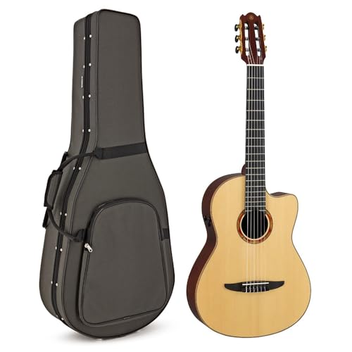 Image of Yamaha NCX3 NT Cutaway Acoustic-Electric Nylon-String Classical Guitar With Reinforced Carrying Bag , Natural