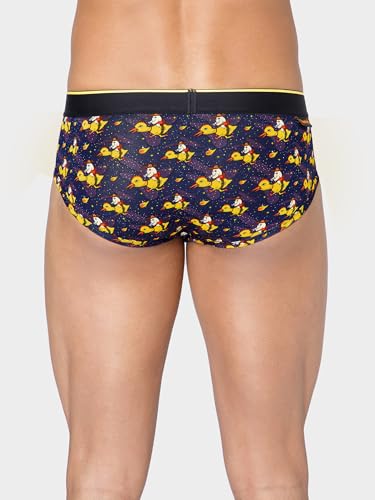 Image of Bummer Men's Printed Micro Modal Briefs Underwear | Ultra Soft & Breathable | Combo Pack of 2