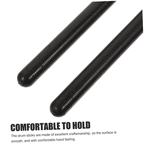 3 pares de baquetas de nylon negras para percusión miniatura 7