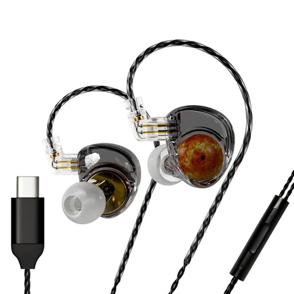 ND Planet In-Ear Monitor, 12mm Dynamic Driver Beryllium-Plated Wired IEM with Type-C, Harman Curve Tuning, 0.78mm 2Pin Gold-Plated Connector, Earphone with Mic, Detachable 4-Core OFC Cable-image-27