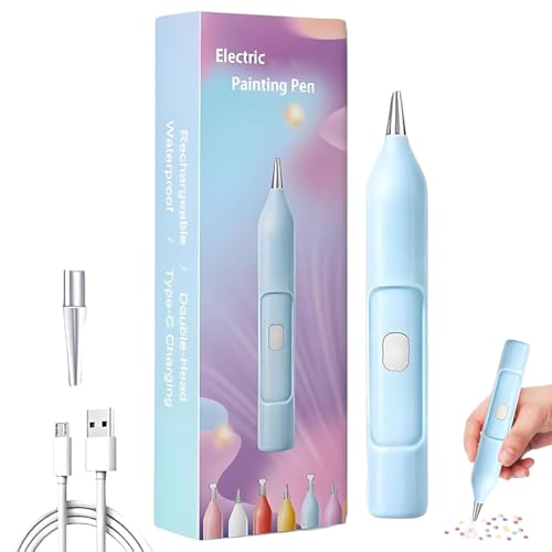 Stylo peinture diamant électrique et ramineur d'art automatique pour loisirs créatifs