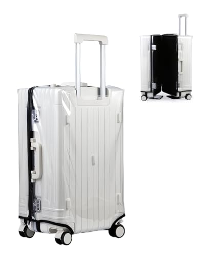PUMHUBO 28" Transparent PVC Luggage Cover