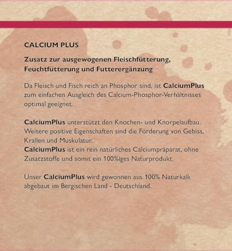 DIBO Calcium Plus, 800g-Dose, Futterergänzung als gesunde, natürliche, artgerechte Ernährung für Hunde und Katzen, Hundefutter, Barf, B.A.R.F. Pulver