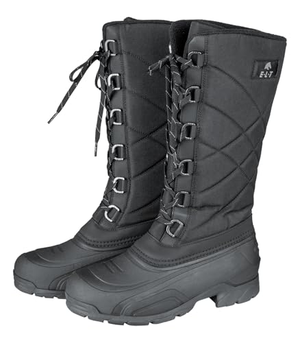 ELT Bottes thermiques Cleveland noir : bottes d'équitation chaudes