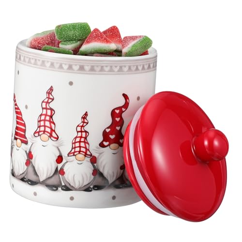 EPIGEIST Tanque De Almacenamiento Hermético Elegante Recipiente Para Almacenar Alimentos Frascos Navideños Sellados Recipiente Para Galletas Y Dulces Frasco Para Galletas Navideñas