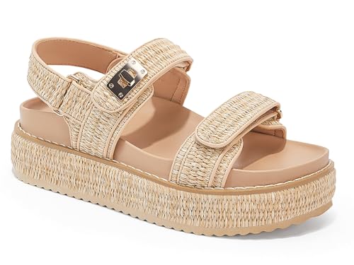 Coutgo womens Flatform Sandals