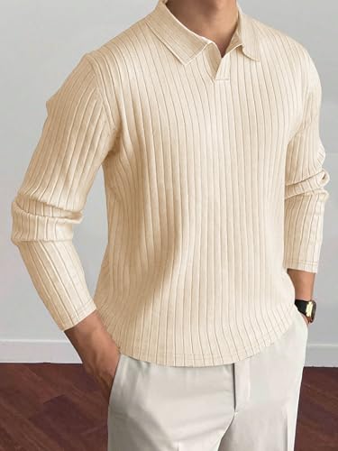 Image of Noble Monk Relax Fit |Textured| Lycra | Polo Neck T-Shirt