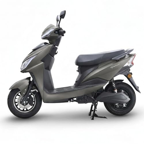 Image of Ryoto Electric Scooter Non RTO Lithium-ion, Top Speed: Approx. 25-30 km /h, Range (Mileage): Approx. 70-90 km per Charge, Waterproof Electrical Bike Scooty (Grey)