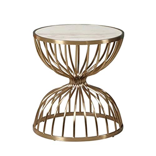 Table ronde de loisirs pour balcon et coin lecture cosy en marbre