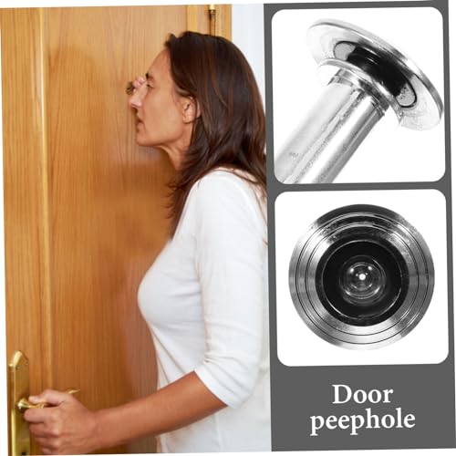 SHINEOFI Mirilla de Puerta de Seguridad de Metal para Privacidad en el Hogar Fácil Instalación Diseño Duradero Compatible con Grosor Estándar de Puertas miniatura 7