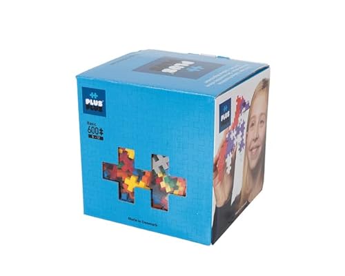 Plus Plus - Open Play Set - 600 Piece - Basic Color Mix, Construction Building Stem Toy, Interlocking Mini Puzzle Blocks For Kids #TOP7