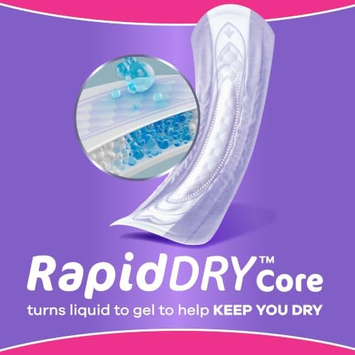 Always Discreet Adult Incontinence Pads for Women, Maximum Absorbency, Regular Length, Postpartum Pads, 48 Count - 5