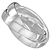 Produktbild Vinani 3er Ring Wickelring mattiert drei Ringe beweglich Sterling Silber 925 Größe 58 (18.5) Dreierring RSM58