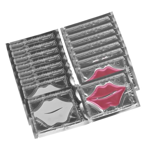 NOLITOY Maschera Lenitiva Per Le Labbra Al Collagene 20 Pezzi Patch Idratanti Per Labbra Secche Maschera Rivitalizzante Idratazione Intensa e Anti-età Per Viaggi e Uso Quotidiano