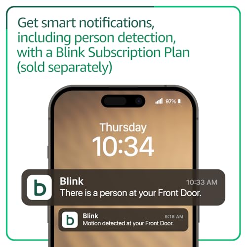 Image of Blink Video Doorbell + Outdoor 4 - Wireless smart security cameras, head-to-toe HD view, two-year battery life. Sync Module Core included - 3 camera system + Video Doorbell