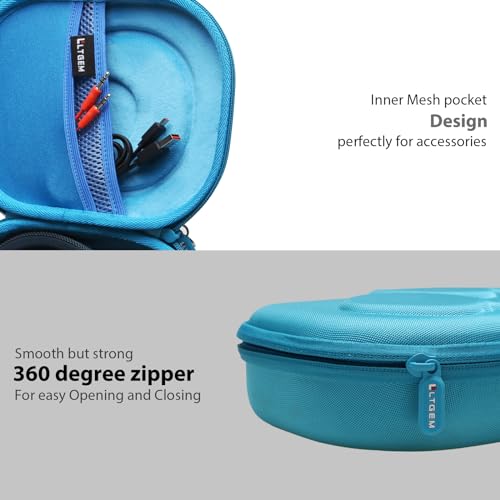 Image of LTGEM Carry Hard case for JBL Live 660NC /460NC /650BT Series and JBL Tune 500BT /570BT /510BT Series and Other Types of Headphones. (Sky Blue)