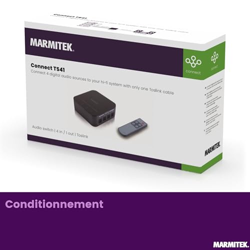 Switch Toslink Marmitek Connect TS21 - Solution pour brancher deux sources optiques sur une sortie - 6