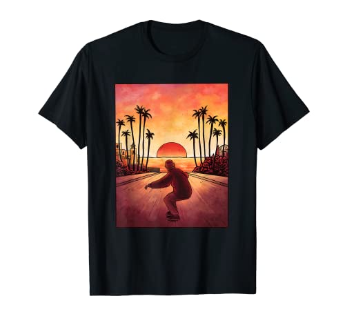 Santa Cruz Skateboard California Downhill Skater T-Shirt