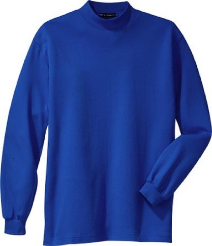 Port Authority Interlock Knit Mock Turtleneck, Royal, 3XL
