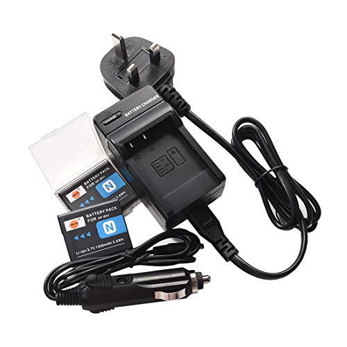 Batterie NP-BN1 double DSTE avec chargeur de voiture pour Sony DSC-W830 W810 W320