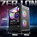 ZER-LON Gaming PC Desktop, Prebuilt Gaming Computer with Intel Core I7 up to 3.9 GHz, GTX 1050Ti 4G, 16G RAM, 512GB NVME SSD, ARGB Cooling Fan,Supply WiFi Support