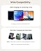 Wireless Charger for Samsung Galaxy Z Flip 7/7 FE/6/5/4/3, Foldable Phone Charger Stand for Samsung Z Flip/Moto Razr60, SwanScout 501S (Black)
