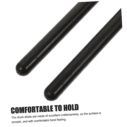Toddmomy - Baquetas de nailon, juego de 3 pares para principiantes, color negro miniatura 6