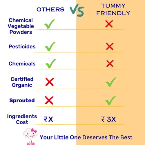 Image of TummyFriendly Foods Certified 100% Organic Oats, Beetroot Porridge Mix | 100% Organic Oats for Baby 6 month | Rich in Protein, Healthy Fat, Iron and Dietary Fibre | No Sugar, No Salt, No Milk, No Chemicals, No Pesticides & No GMO | Maximum Possible Nutrition From Real Food | Shelf Life 9 Months | 200g