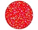 Glasstein, rund, Aurora Boreale, Rot, 3,0 mm, 8/0, 500 g.