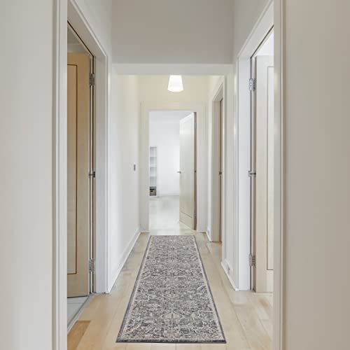 Nourison Home Nyle Navy Multicolor 2'3" x 12' Area Rug