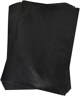 VILLCASE 100 Pçs Papel De Transferência De Carbono Para Tecido Papel De Transferência De Grafite Folhas De Papel Carbono Papel De Rastreamento De Transferência De Carbono Papel De