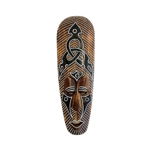 OMA Hand Carved African Tribal Mask Cover