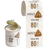 Winoo 80th Birthday Novelty Toilet Paper