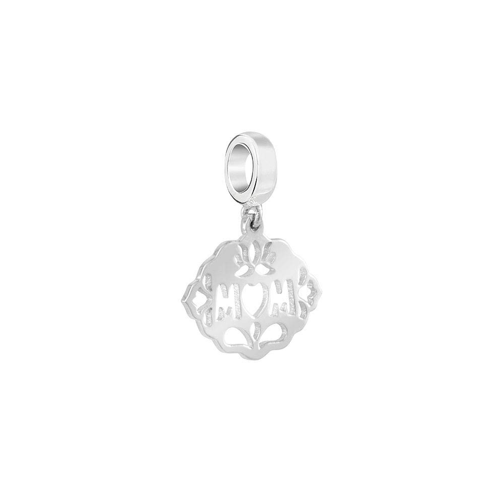Authentic Sterling Silver Lotus Blossom Mom Charm 2010-3759
