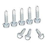 Los tornillos autoperforantes perforan bien la madera, la chapa y otras superficies. La rosca reduce la resistencia al atornillar y evitar que se agriete.