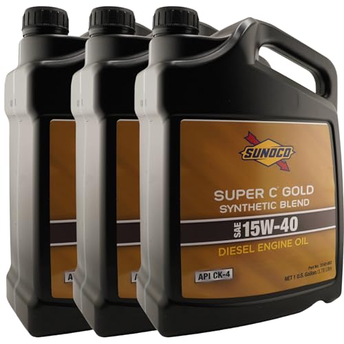 Aceite para motor Sunoco 15W-40 Synthetic Blend Diesel 3 gal miniatura 1