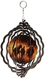 Next Innovations 101408001-HORSEFARM Wind Spinner - 10” Metal Wind Spinner, Multicolor