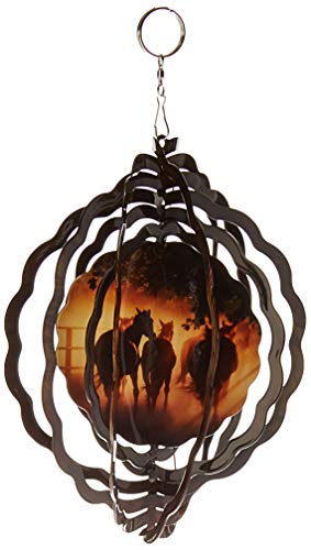 Next Innovations 101408001-Horsefarm Wind Spinner - 10” Metal Wind Spinner, Multicolor #TOP8