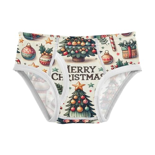 ODAWA Christmas Festive Beige Boys Cotton Underwear, 2T Underwear Boys