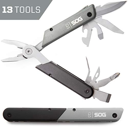 SOG Multitool with Pliers - Baton Q3 Lightweight EDC Multitool with Bottle Opener