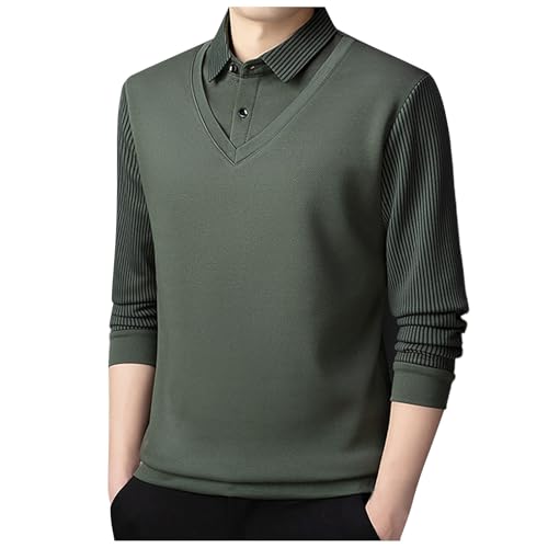 Pull homme col chemise intégré pour un style pro sans pli inconfortable