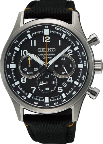 [�Z�C�R�[] SEIKO 1/5�b�N���m�O���t �N�I�[�c CHRONOGRAPH QUARTZ �����Y �r���v SSB449P1 �T�t�@�C�A�K���X �u���b�N �i�C�����o���h �C�O���f�� [���s�A���i]