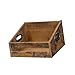 LeeQinersw Rustic Wooden Storage Crate for Vinyl Records, Ideal for The