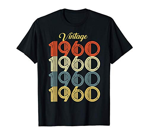 Vintage 1960 T-Shirt 60th Birthday Gift Camiseta