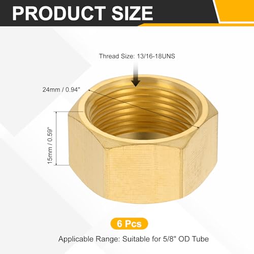 Bouchon de valve d'arrêt compression laiton 1,5 cm empêche fuite air gaz et climatisation - 3