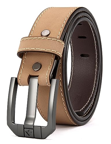 Image of YOETEY 1.5 inch Leather Tactical Belt Men for Work & Casual